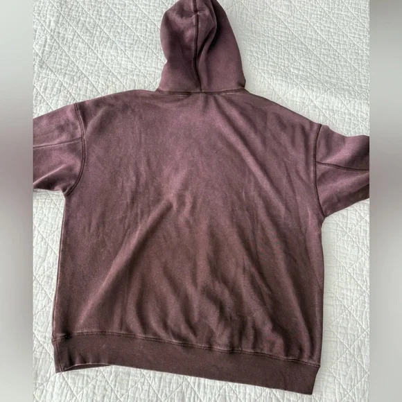 H&M Purple Sweatshirt Relaxed Fit Cotton-Blend - Picture 8 of 8